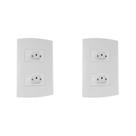 Kit C/2 - Conjunto Peesa Alfa 1544 2Tom 10A Branco Kit C/2 - Conjunto Peesa Alfa 1544 2Tom 10A Branco