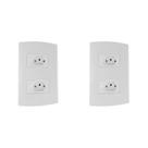 Kit C/2 - Conjunto Peesa Alfa 1544 2Tom 10A Branco Kit C/2 - Conjunto Peesa Alfa 1544 2Tom 10A Branco