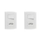 Kit C/2 - Conjunto Peesa Alfa 1546A 1 Interruptor Sim.Tom... Kit C/2 - Conjunto Peesa Alfa 1546A 1 Interruptor Sim.Tom...