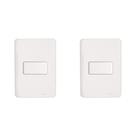 Kit C/2 - Conjunto Perlex Aros 4X2 Branco Com Placa(1Para... Kit C/2 - Conjunto Perlex Aros 4X2 Branco Com Placa(1Para...