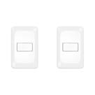 Kit C/2 - Conjunto Pial Pop 4X2 Branco Com Placa (1Campai...