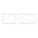 Kit C/2 - Conjunto Pial Pop 4X2 Branco Com Placa (1Furo) ...