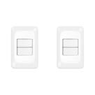 Kit C/2 - Conjunto Pial Pop 4X2 Branco Com Placa (1Simple...