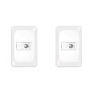 Kit C/2 - Conjunto Pial Pop Conector P/Ant.Tv Lgx060 Branco