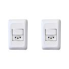 Kit C/2 - Conjunto Pial Pop Modulo Com Placa 4X2 - 1 Para... Kit C/2 - Conjunto Pial Pop Modulo Com Placa 4X2 - 1 Para...