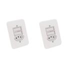 Kit C/2 - Conjunto Radial Pollar 1901119 2Ss 1Tomada 10A