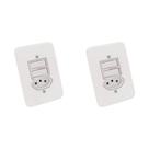 Kit C/2 - Conjunto Radial Pollar 1901119 2Ss 1Tomada 10A