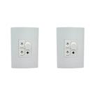 Kit C/2 - Controle Para Ventilador Qualitronix Embutir Ve...