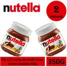 Kit c/2 Creme De Avelã Com Cacau Ferrero Nutella 350g