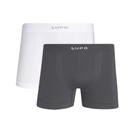 Kit C/2 Cueca Boxer Microfibra Lupo 436 box sem costura