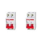 Kit C/2 - Disjuntor Steck Din Bipolar100A Sd2 C Sdd2C100 Kit C/2 - Disjuntor Steck Din Bipolar100A Sd2 C Sdd2C100
