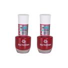 Kit c/2 Esmaltes Ana Hickmann Vermelho Be Free Paola Hipoalergênico Kit c/2 Esmaltes Ana Hickmann Vermelho Be Free Paola Hipoalergênico