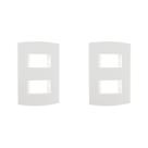 Kit C/2 - Espelho Placa Peesa Alfa P1504 4X2 2Modulo Dist...