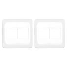 Kit C/2 - Espelho Placa Pial Pop C/Suporte 4X4 4Int Lgp44...