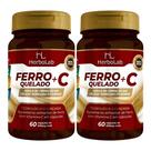 KIT C/2 Ferro + Vitamina C Quelado 60 Cápsulas - Herbolab KIT C/2 Ferro + Vitamina C Quelado 60 Cápsulas - Herbolab
