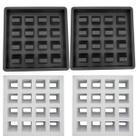Kit c 2 Formas Plasticas p Elemento Vazado 39x39x7 Cobogó 16 Furos Veneziana Combosé