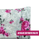 Kit c/ 2 Fronhas 90cmx50cm Percal Flex Estampado 400 Fios Toque Acetinado