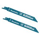 Kit C/ 2 Lâminas de Serra Sabre P/ Metal Makita D-80298 Original