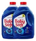 Kit C/ 2 Lava Roupas Líquido Baby Soft 3l Azul