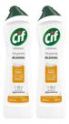 Kit C/2 Limpador Cremoso Cif Limpeza Milagrosa Laranja 450ml