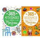 Kit C/ 2 Livros Meninos 365 Atividades + 365 Desenhos Colorir