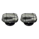 Kit C/2 - Luminaria Tartaruga Chapa Elite Preta Com Vidro... Kit C/2 - Luminaria Tartaruga Chapa Elite Preta Com Vidro...