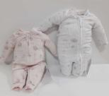Kit C/ 2 Macacão Longo Bebê Menina Le Bhua Linha Paraiso 459