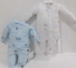 Kit C/ 2 Macacão Longo Bebê Menino Le Bhua Linha Paraiso 459