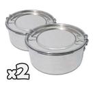 Kit C/2 Marmita Alumínio Redonda 16cm Diâmetro Grande Alta Kit C/2 Marmita Alumínio Redonda 16cm Diâmetro Grande Alta