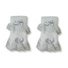 Kit c/ 2 Meia Infantil Menina Renda e Laço Zulekinha Kit c/ 2 Meia Infantil Menina Renda e Laço Zulekinha