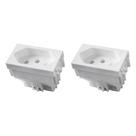 Kit C/2 - Modulo Ilumi Vivaz 1 Tomada 20A. Branco 75141 Kit C/2 - Modulo Ilumi Vivaz 1 Tomada 20A. Branco 75141