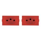Kit C/2 - Modulo Peesa Alfa 1445V Tomada 20A Vermelho
