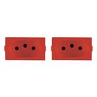Kit C/2 - Modulo Peesa Alfa 1445V Tomada 20A Vermelho