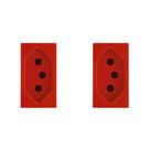 Kit C/2 - Modulo Soprano Ilus (Tomada 20A Vermelho) 5Ub9...