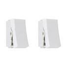 Kit C/2 - Modulo Steck Linha Stella 1 Simples 10A. Branco...