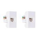 Kit C/2 - Modulo Steck Linha Stella Tomada Rj45 - Branco ... Kit C/2 - Modulo Steck Linha Stella Tomada Rj45 - Branco ...