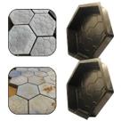 Kit c 2 Molde Fabricação Bloco Concreto p Piso Paver Pavimentação Calçada Intertravado 25x25x6 Desenhado Estriado Listrado