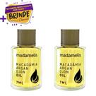 Kit C/2 Óleos Argan Reparador De Pontas Madamelis 7ml