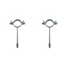 Kit C/2 - Para-Raio Suporte Para Tubo Protecao 1.1/2''Ros... Kit C/2 - Para-Raio Suporte Para Tubo Protecao 1.1/2''Ros...