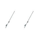 Kit C/2 - Para-Raio Terminal Aereo Com Rosca Soberba+Bucha