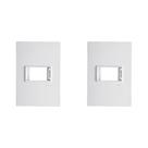 Kit C/2 - Placa Conjunto Modular Ilumi Vivaz 4X2 - 1 Modu... Kit C/2 - Placa Conjunto Modular Ilumi Vivaz 4X2 - 1 Modu...