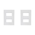 Kit C/2 - Placa Conjunto Modular Ilumi Vivaz 4X2 - 2 Modu...