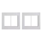 Kit C/2 - Placa Conjunto Modular Ilumi Vivaz 4X4 - 3 Modu... Kit C/2 - Placa Conjunto Modular Ilumi Vivaz 4X4 - 3 Modu...