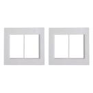 Kit C/2 - Placa Conjunto Modular Ilumi Vivaz 4X4 - 3 Modu... Kit C/2 - Placa Conjunto Modular Ilumi Vivaz 4X4 - 3 Modu...