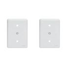 Kit C/2 - Placa Perlex Branca 4X2 (Cega+Furo) 23Pl0/6