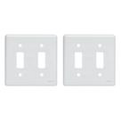 Kit C/2 - Placa Perlex Branca 4X4 (1 Saida+1 Saida) 23Pl11