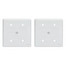 Kit C/2 - Placa Perlex Branca 4X4 (Cega+Furo) 23Pl00/66