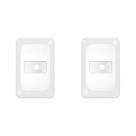 Kit C/2 - Placa Pial Pop Branca 4X2 - Saida Fio Lgp20F