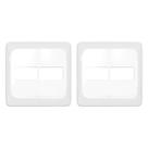 Kit C/2 - Placa Pial Pop Branca 4X4 - 1 Modulo+1 Modulo L...