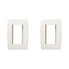 Kit C/2 - Placa Soprano Ilus 4X2 (3 Modulos Horizontal) 5...